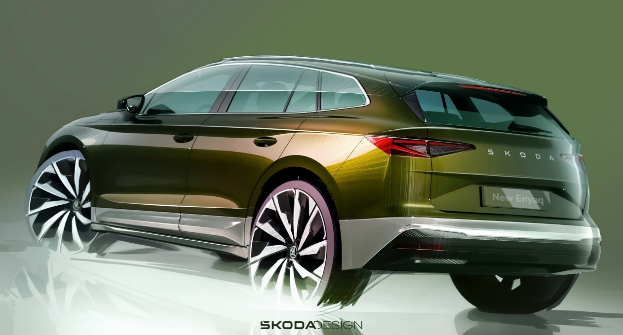 Опубліковані зображення найаеродинамічніших Skoda — оновлених кросоверів Enyaq та Enyaq Coupe